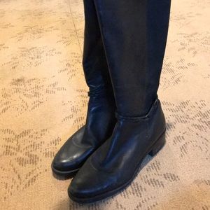 Black knee-high boots
